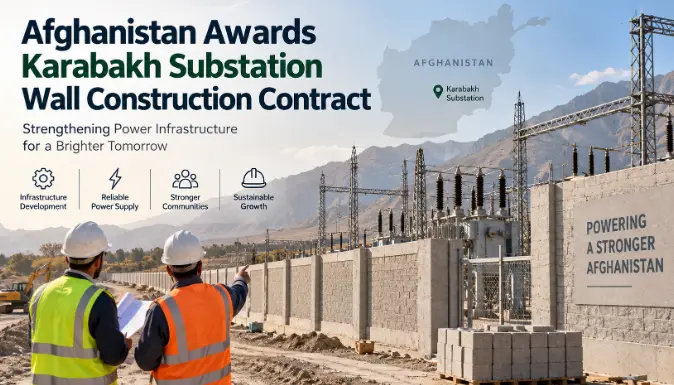 Afghanistan Awards Karabakh Substation Wall Construction Contract